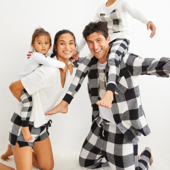 White Plaid Pajama Pants - Picture 4 of 9